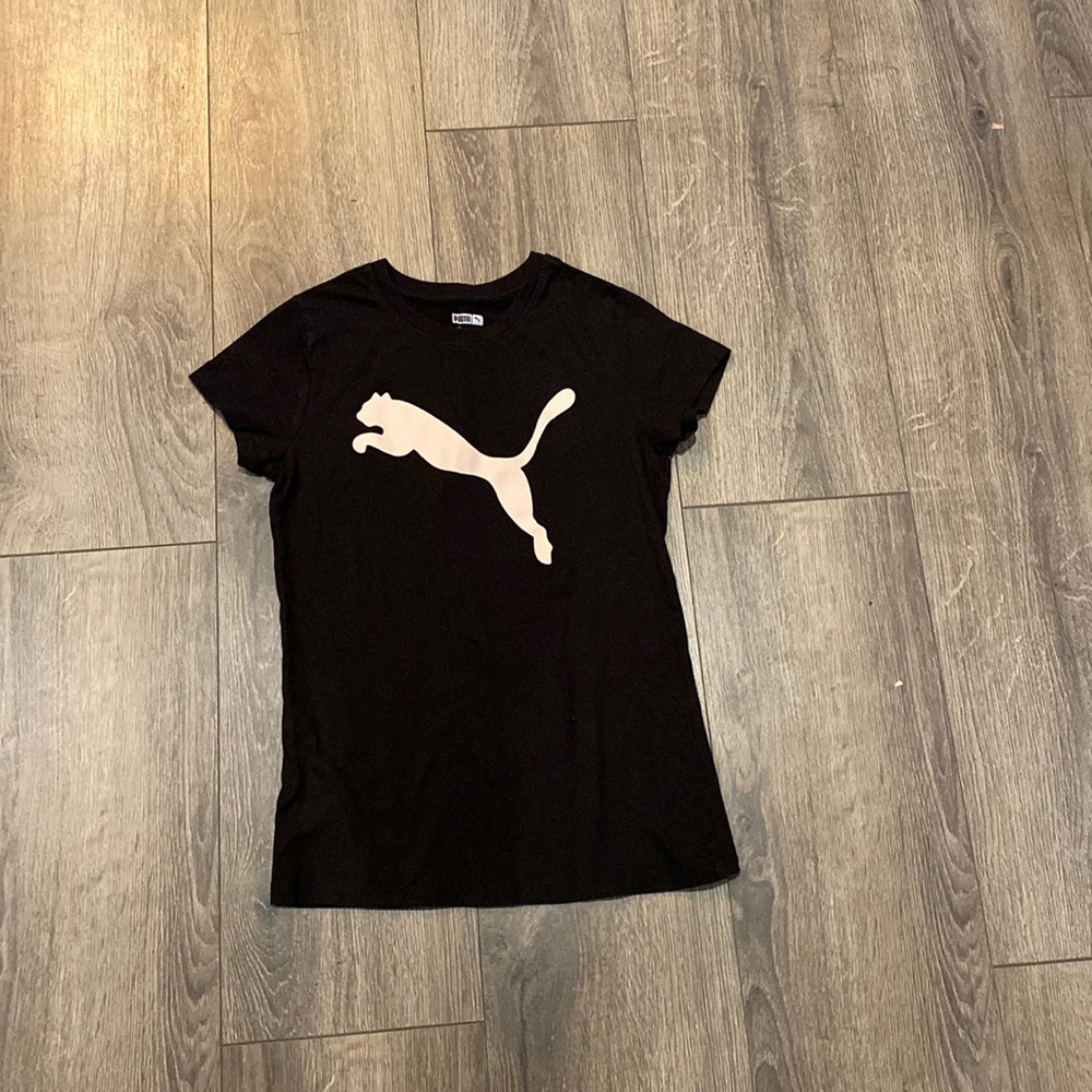 Black shirt,puma  design